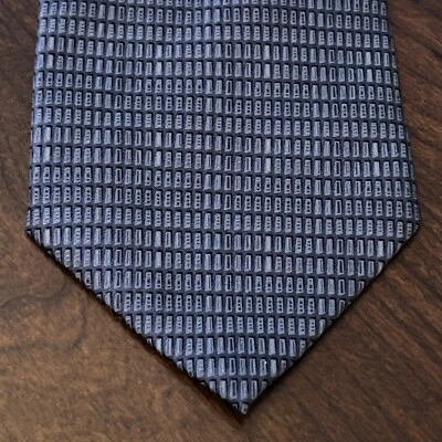 Corbata de cuello vintage gris Dkny 100 % seda importada para hombre hecha en EE. UU. Foto 1 de 4