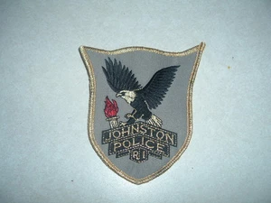 LAW ENFORCEMENT PATCH JOHNSTON POLICE RHODE ISLAND ABOUT 4 INCHES - Picture 1 of 1