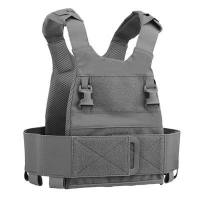 Tactical Vest body Plate Carrier w/ 5.56 Mag Pouch Ferro Low visibility Thick  - Image 1 of 4