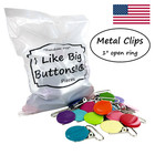 25 Metal Suspender Clips: 1" Enamel Round Pacifier Dummy Holder Sewing Crafts