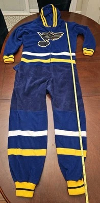 Mono St Louis Blues Hockey Sockey Completo Polar Adulto Grande Una Pieza Cremallera NHL Foto 1 de 4