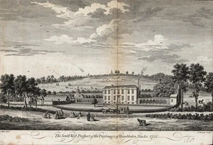 Francois Vivares - Samuel Wale Antique Engraving Hambleden Buckinghamshire - Picture 1 of 7