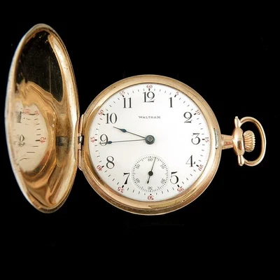 1910 Waltham 16s 17 Jewel PS Bartlett Gold Filled Hunter Case Pocket Watch - Image 1 of 4