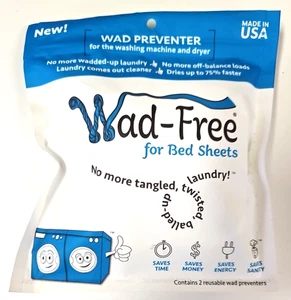 Wad-Free for Bed Sheets,  As Seen on Shark Tank, Detangler Wad Preventer - Picture 1 of 4