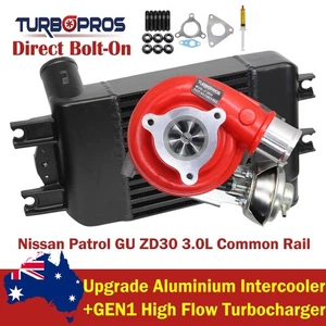 Turbo cargador + intercooler de alto flujo GEN1 para Nissan Patrol GU ZD30 3,0 L - Imagen 1 de 11