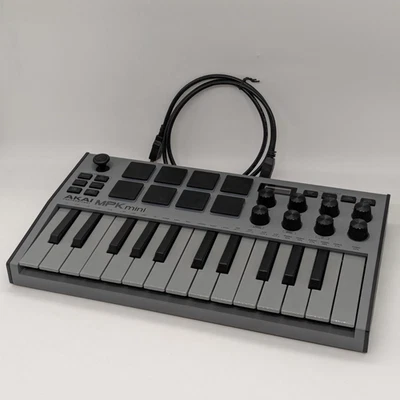Akai Professional MPK Mini MK3 USB MIDI keyboard controller 25-key 8 pads grey - Image 1 of 4