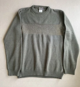 Y2K Billabong Mens L Gray Crew Neck Pullover Sweatshirt Casual Comfy Wool Mix - Picture 1 of 6