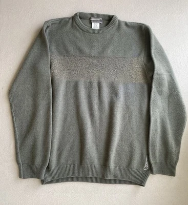 Y2K Billabong Mens L Gray Crew Neck Pullover Sweatshirt Casual Comfy Wool Mix - Image 1 of 4