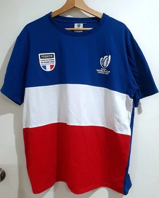 Rugby World Cup 2023 T-Shirt Tee France Mens Size XXL 2XL Logos Official Product - image 1 of 4