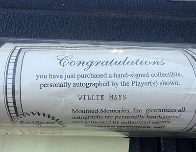 WILLIE MAYS HOF Signed Auto Adirondack Pro Model Baseball Bat JSA LOA XX665001 - Image 1 of 4