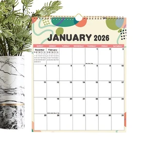 Calendario 2026 - De enero a diciembre de 2026, 2026 pared de 12 meses - Imagen 1 de 12