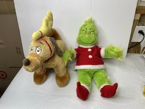 Build A Bear The Grinch 18" Plush Stuffed Animal Stole Christmas Dr Seuss + Max - Picture 1 of 18