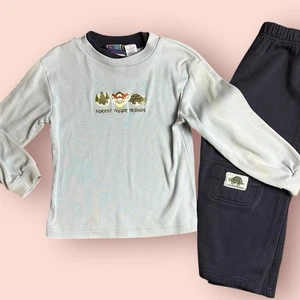De Colección Raro Tigger Forest Friends Conjunto Niños Niños Talla 6 Sudadera Pantalones Azul Pooh - Imagen 1 de 5