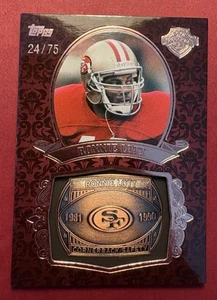 Anillo reliquia Ronnie Lott 24/75 Gridiron Legends 2013 Topps GLR-RL 49ers bronce patio - Imagen 1 de 12