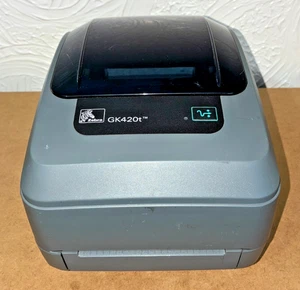 Zebra GK420t Label Printer Thermal Transfer 4" 203dpi USB Serial (OFFERS OK) - Picture 1 of 11