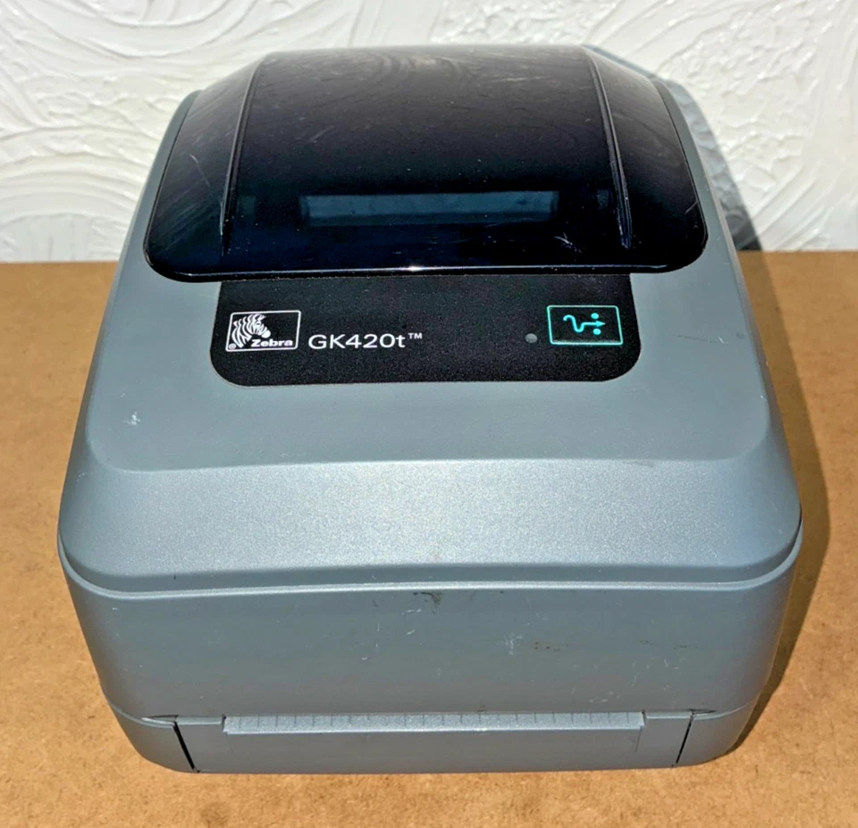 Zebra GK420t Label Printer Thermal Transfer 4" 203dpi USB Serial (OFFERS OK) - Image 1 of 4