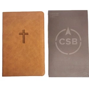 CSB Personal Sized Bible Holman Leathertouch Smyth-Sewn Binding/Maps/Red Letter - Imagen 1 de 3