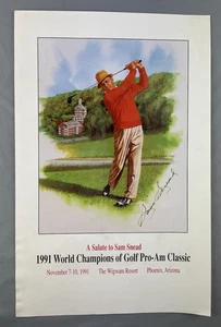 Sam Snead Signed World Champions of Golf Poster Phoenix, AZ 1991 By Dick Bobnick - Picture 1 of 7