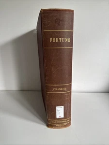 Vtg FORTUNE Magazine July - December 1935 BOUND BOOK 6 Issues Ads Art Vol XII - Picture 1 of 13