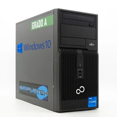 FUJITSU Esprimo P400 Core i7 Windows 10 Pro 16GB 4TB 4GB Gpu GT730 DVI VGA - Image 1 of 4
