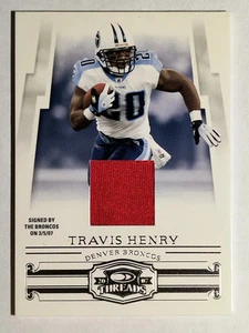 Camisetas Donruss Threads 2007 #54 Travis Henry - Imagen 1 de 2