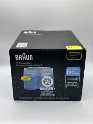 Braun 3in1 Shaver Care SmartCare Center Refill Cartridges Alcohol Based 6 Pack - Image 1 of 4