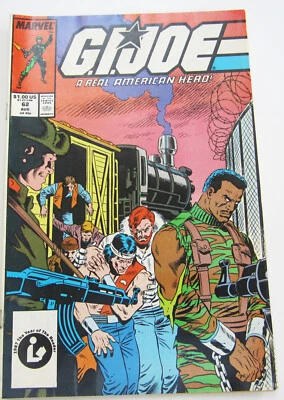 GI Joe #62 Comic Book August 1987 Fine+ 6.5 Grade Marvel 1st Series - Image 1 of 2