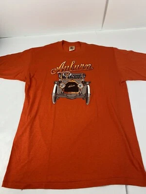 Винтажная футболка 80-х с логотипом 7 Auburn Car Museum Indiana ОДИН ШОВ большой размер - Изображение 1 из 4