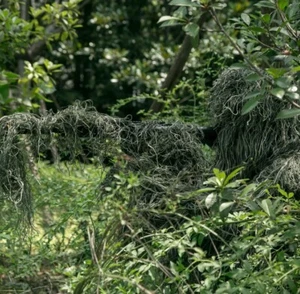 New 5PCS Camouflage Ghillie Woodland Ghillie Suit niper Cloth Jungle Camo M/L - Picture 1 of 9
