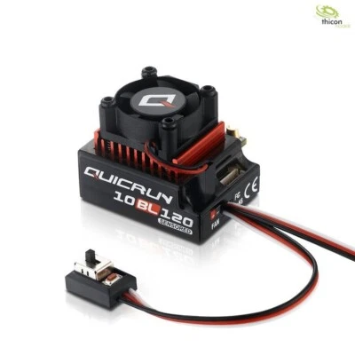 Hobbywing QuicRun 10BL120 120A Sensored Regler Robitronic - Bild 1 von 3