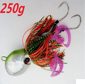 ONE (1) Thunder Jig 250g / 9oz Octopus Jigging Weight Saltwater Fish Lure GREEN - Picture 1 of 2