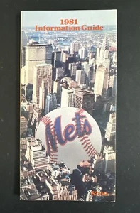 1981 New York Mets PRESS RADIO  TV Information Media GUIDE Rare Mint Crisp - Picture 1 of 3