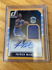 2016-17 Panini Donruss /75 PATRICK MCCAW Autograph Relic Card 35 Warriors