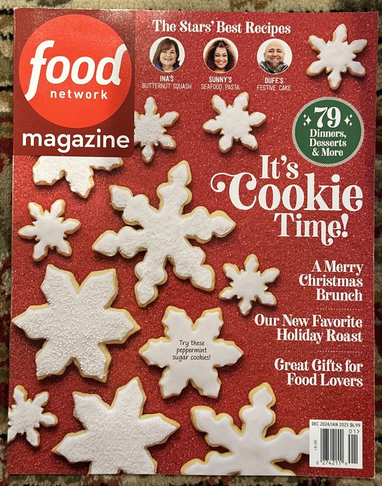 Food Network Magazine Dec January 2025 Cookie Time Holiday Roast - Image 1 of 1