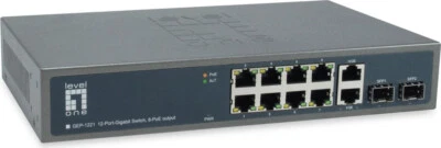 LevelOne Switch di Rete Non Gestito Gigabit Ethernet 10/100/1000 Poe GEP-1221 - Immagine 1 di 2