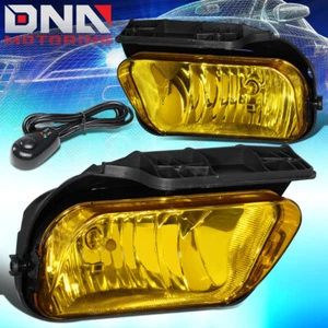 FOR 03-06 SILVERADO GM GMT800 YELLOW TINT OE BUMPER FOG LIGHT LAMP+SWITCH KIT - Picture 1 of 8