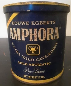 Vintage Douwe Egbert Amphora Pipe Tobacco Cavendish Rusty Tin Rustic Decor  - Picture 1 of 9