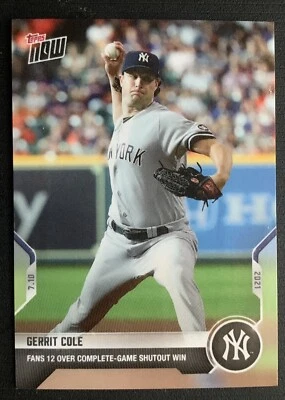 Topps Now Gerrit Cole - #487 - 7/10/2021 - NY Yankees-free shipping - Image 1 of 2