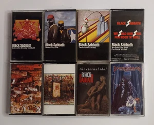 Black Sabbath Cassette Tape Bundle of 8 Different - Picture 1 of 4