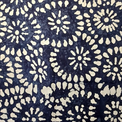 Öko-Tex Batik Baumwollstoff   50 x 140/150 cm Samtcord dunkelblau - Bild 1 von 2