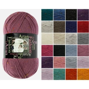 King Cole Fashion Aran Knitting Yarn Acrylic 100g Wool - Picture 1 of 40