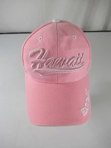 Hawaii Hat Pink Embroidered Baseball Cap Women Adjustable - Picture 1 of 6