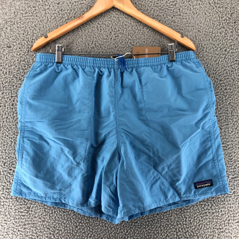 Men's Size 2XL Patagonia Shorts Baggies Lined Lago Blue 5 in (57022)