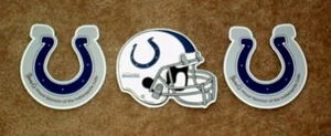 TRES (3) IMANES INDIANAPOLIS COLTS - CASCO Y HERRADURA X 2 - COMO NUEVO - Imagen 1 de 1