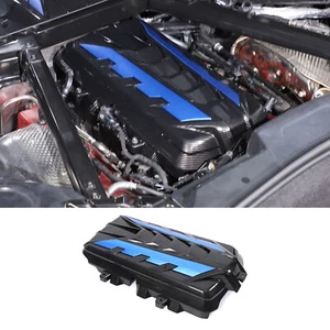 Cubierta del panel del capó del capó delantero del motor para Corvette C8 2020-2024 azul y negro - Imagen 1 de 24