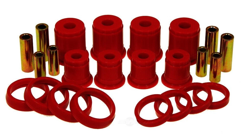 Kit de buje de brazo de control delantero o trasero de protano para 97-06 Jeep Wrangler TJ (ROJO) Foto 1 de 1