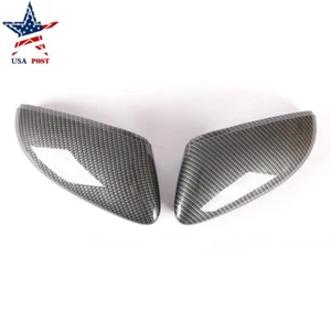 Left&Right Wing Mirror Cover Carbon Fiber Surface For VW Beetle/Cabrio Jetta MK6 - Picture 1 of 17