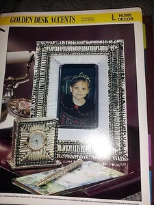 Plastic Canvas Golden Desk Accents pattern - Picture 1 of 1
