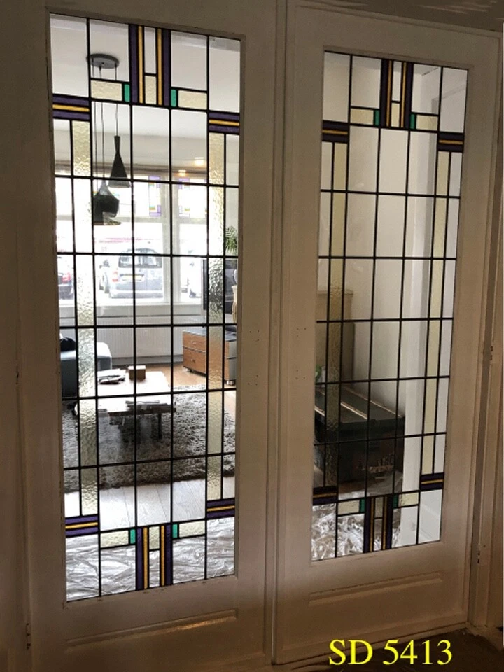 Puertas de Bolsillo Interior Vitral 36" x 80" x 13/8 Madera Maciza  Foto 1 de 1