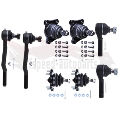 Kit de suspensão dianteira 8 peças junta esférica extremidade de haste de amarração para 1992-1995 Toyota Pickup 4WD - Imagem 1 de 4